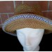 New ERIC JAVITS Squishee Straw Bucket Sun Hat Natural Neutral with Blue Trim  eb-56771555